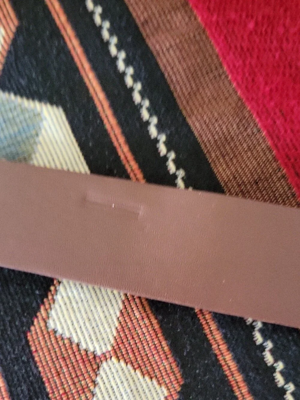 Brown Western Leather Belt with Silver Buckle